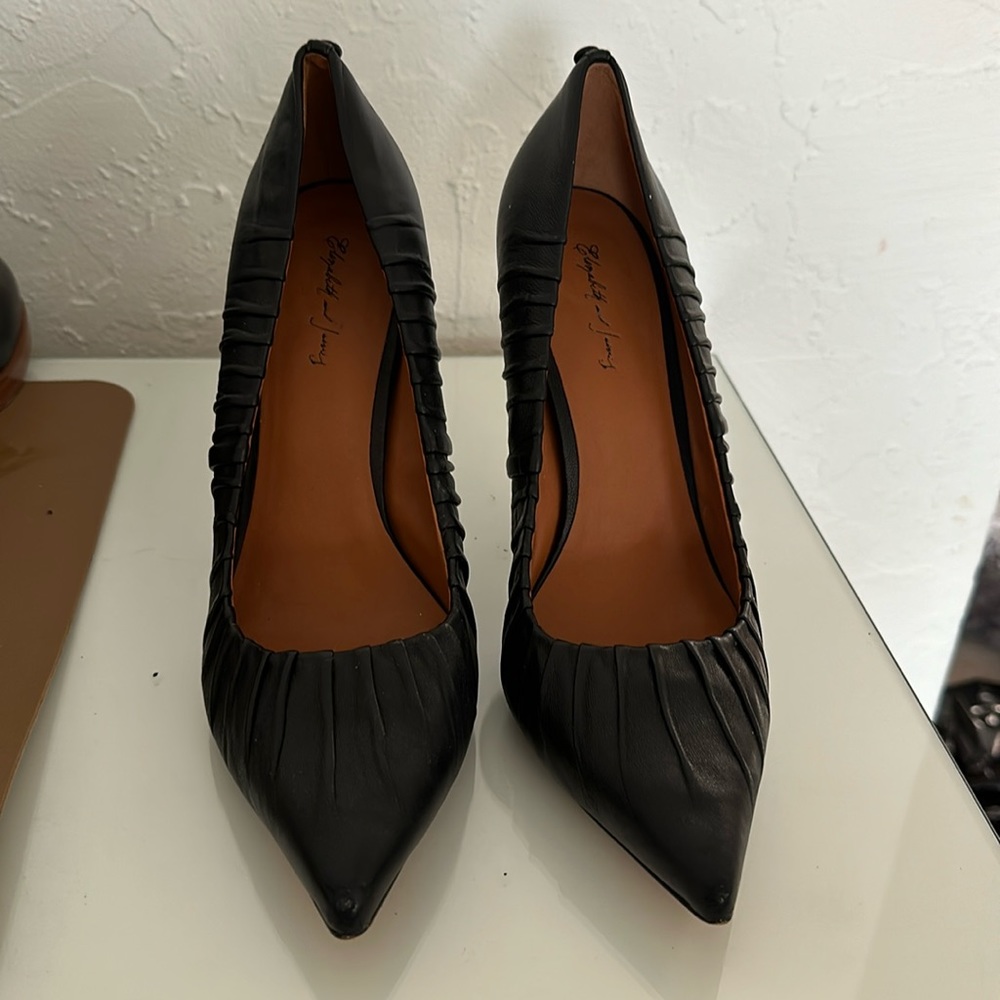 Elizabeth and James Black Pump Heels